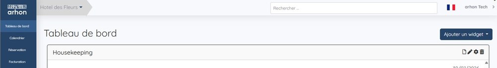 Icônes de la ligne de titre du widget